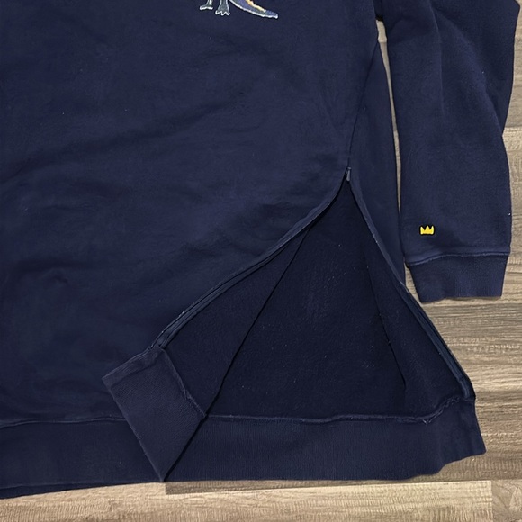 SPRZ NY Jean-Michel Basquiat Navy Blue Long Sweatshirt - Picture 5 of 6